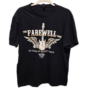 The Farewell 25 years RocknRoll Hardrock Cafe. SzL. T-shirts.‎ 2020. Rare Find.
